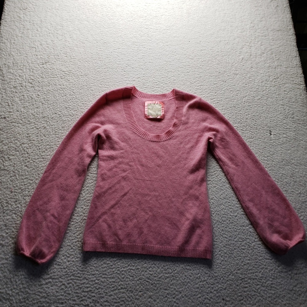 Old Navy Sweater Womens Medium Pink Cashmere Scoop Neck Long Sleeve Knit